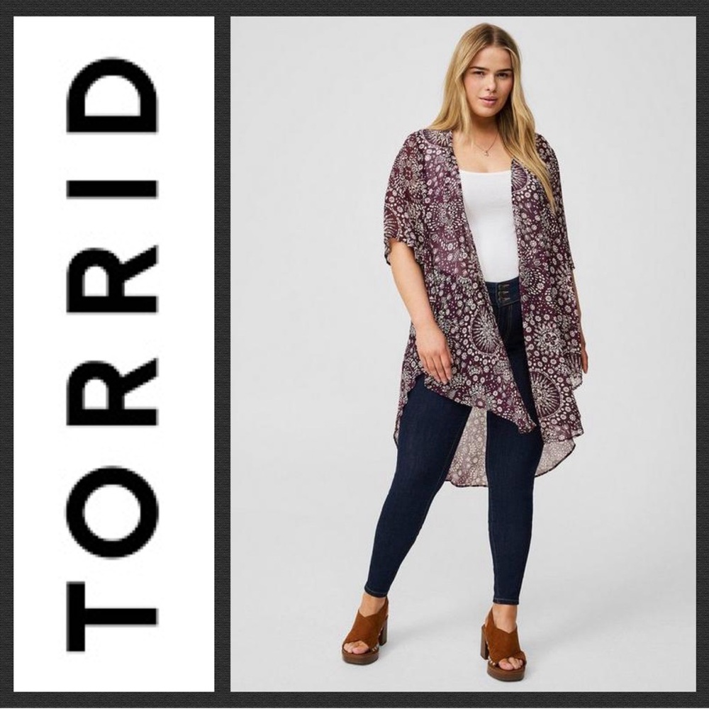 Chiffon Kimono-Washed Mandala Winter